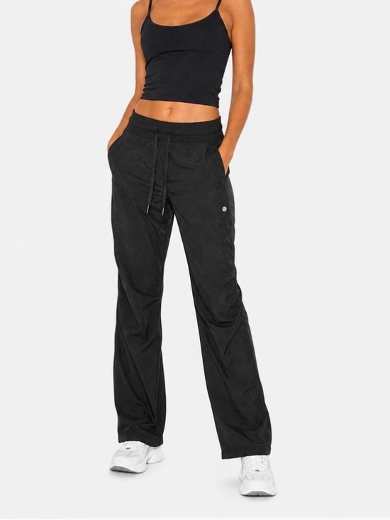 lululemon athletica Pants - Lululemon Dance Studio Black Drawstring Wide-Leg Jogger Pants - Women